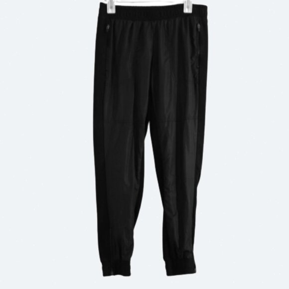 COPY - Fabletics Black Athletic Jogger Pants with Zippered Pockets and Elastic … - Picture 1 of 8